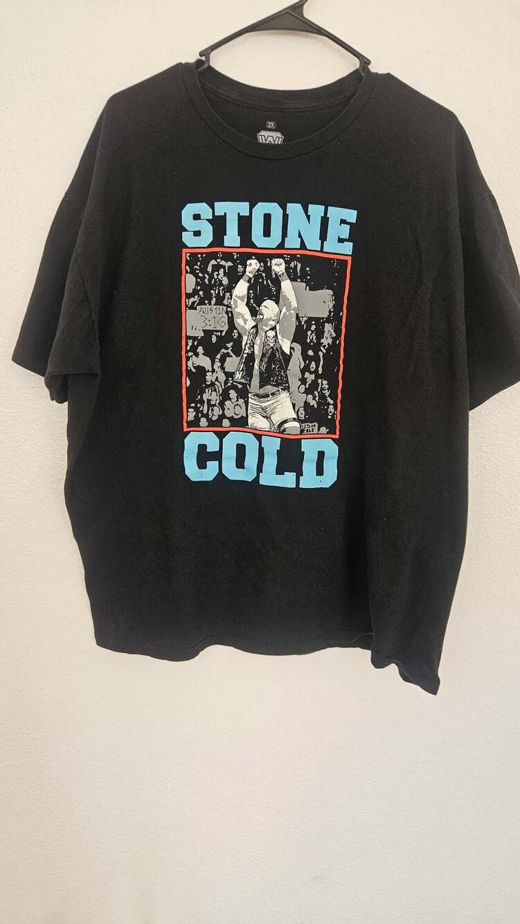 Ripple Junction WWE Stone Cold Steve Austin T-Shirt Size 2X Black Graphic